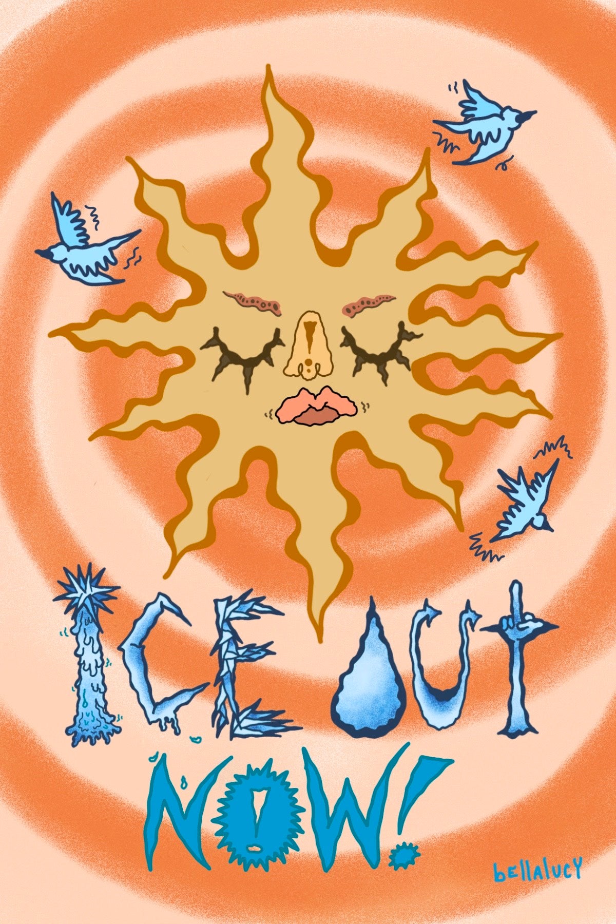 ICE OUT NOW! Postcard