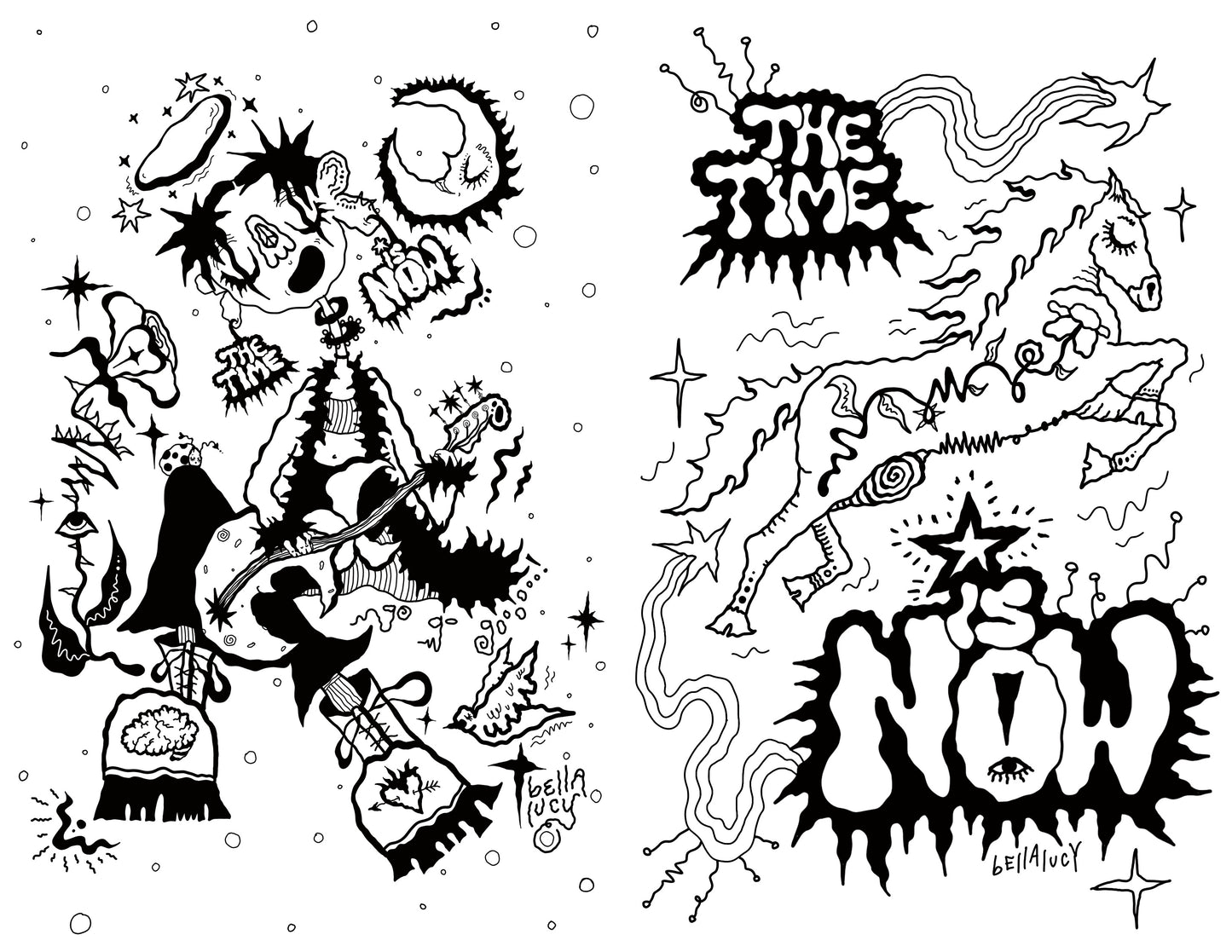 “The Time is NOW!!!” Coloring Book