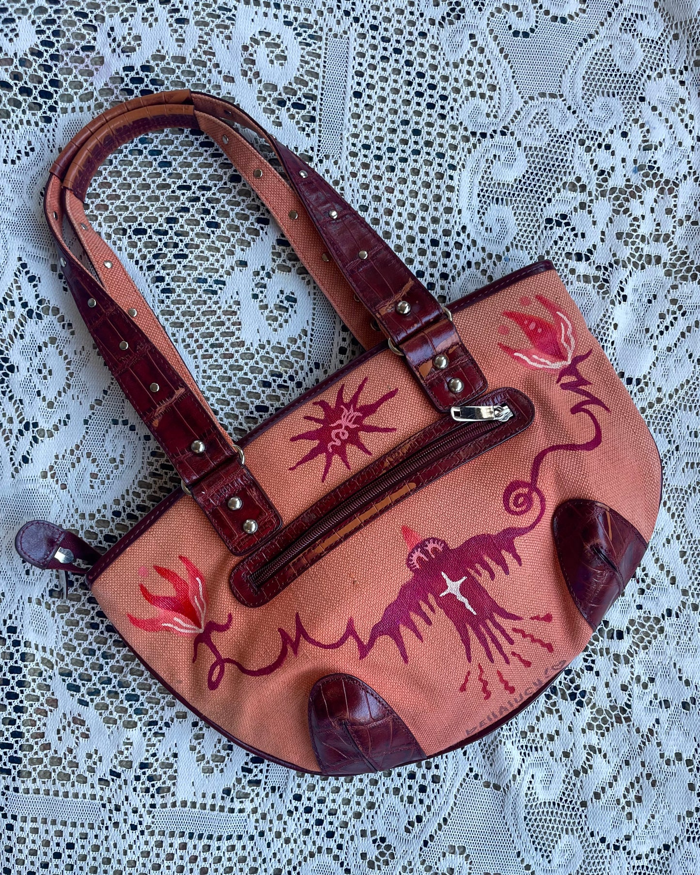 Sacred Heart Studded Purse