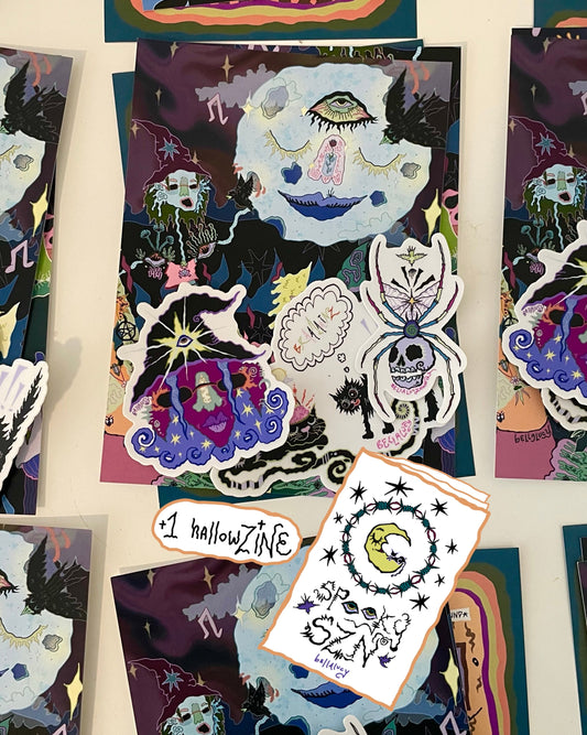 spo0o0oky SZN art pack: postcards, stickers, & more!