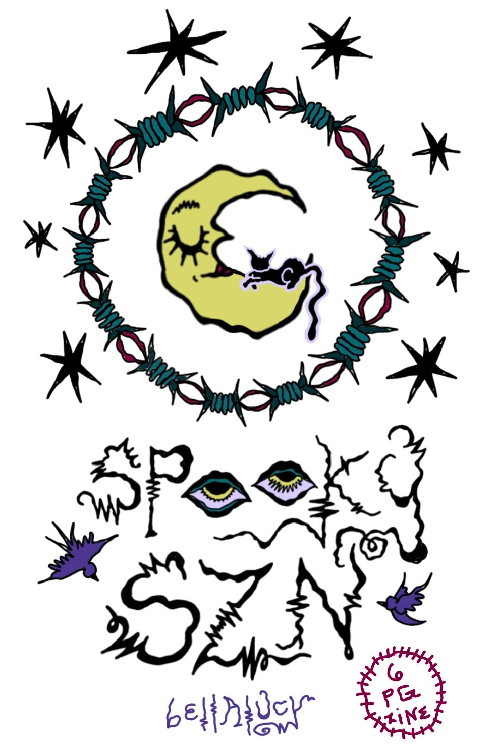 spo0o0oky SZN art pack: postcards, stickers, & more!