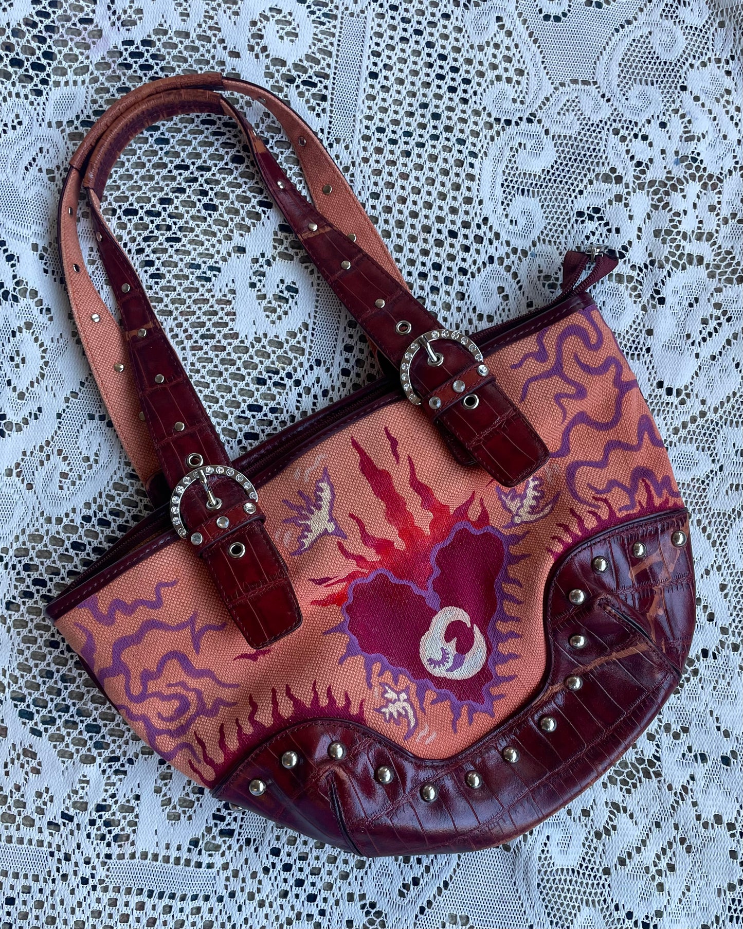 Sacred Heart Studded Purse